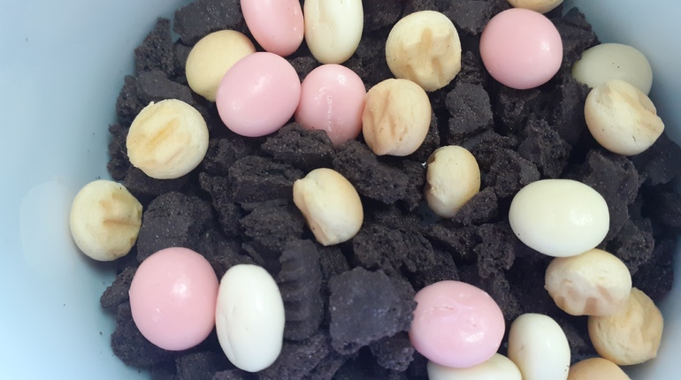 Микс Крошка печенья с черным какао, печенье-дропсы и печенье в шоколадной глазури